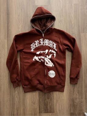 Primal Full Hood Zip Graphic Zip-Up Hoodie Sweatshirt